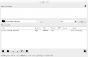 Vorschau des Video Downloaders youtube dl mit GUI